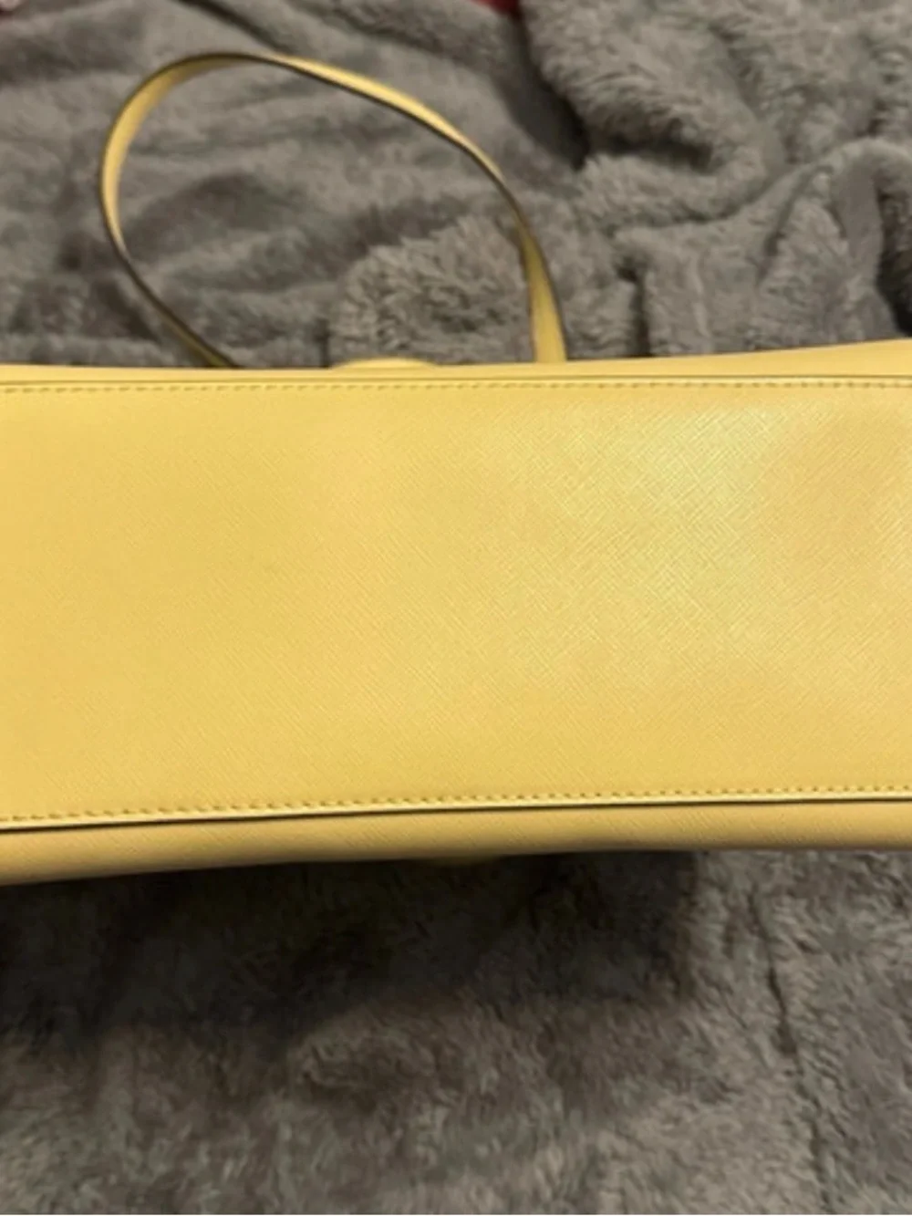 kate spade Lemon Yellow Leather Top-Handle Satchel with Crossbody Strap